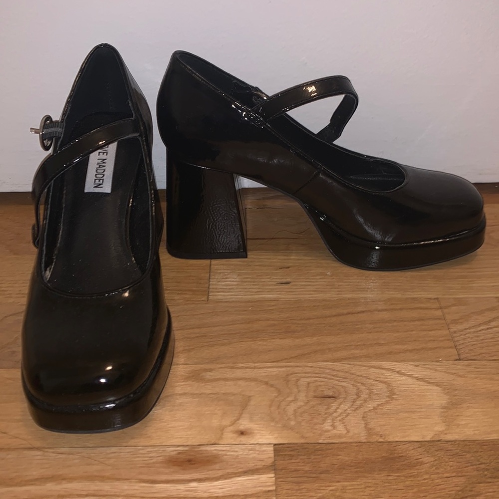 Mingle Black Patent by Steve Madden